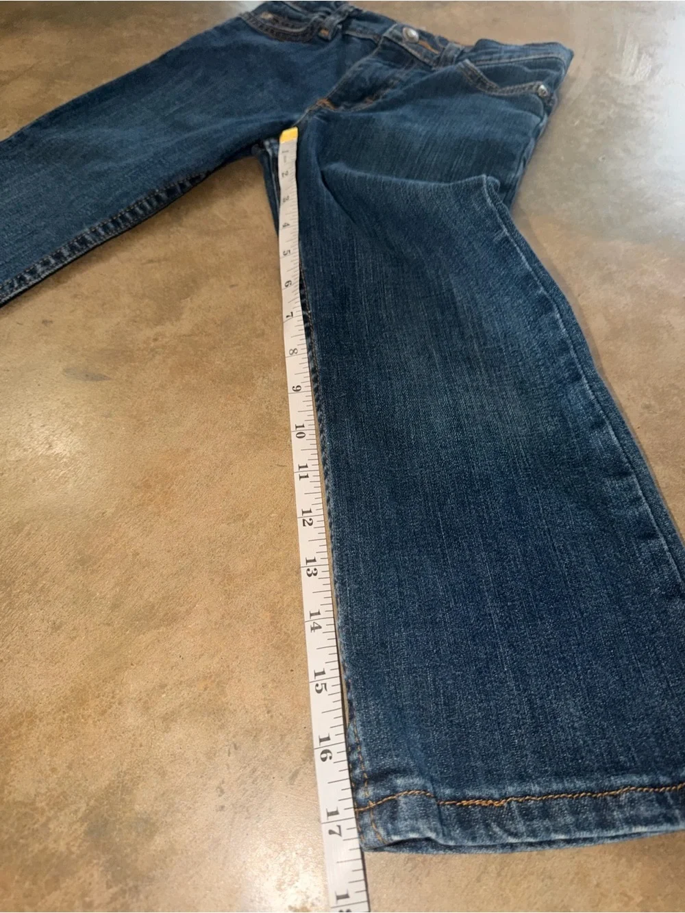 Wrangler Boys Dark Wash Jeans Size 4 Regular Adjustable Waist NWOT